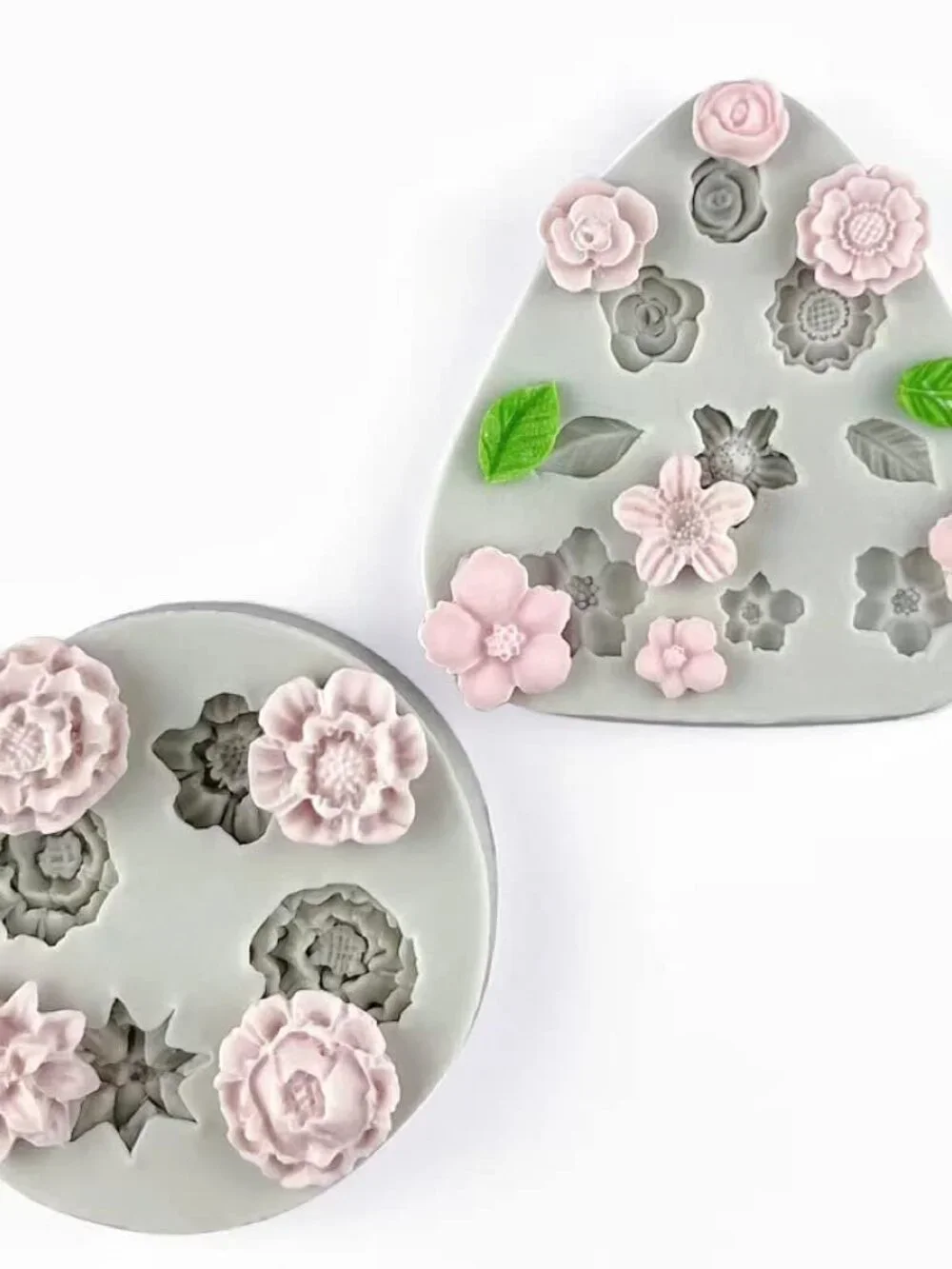 Flower Polymer Clay Molds, 2Pcs Polymer Clay Molds for Jewelry Making, Daisy Sun